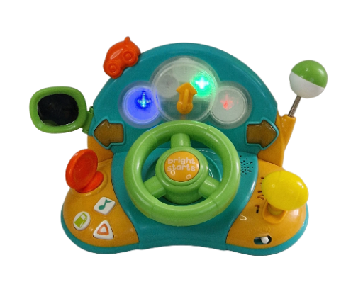 Žaislinis vairas kūdikiui „Lights & Colors Driver” – Bright Starts 