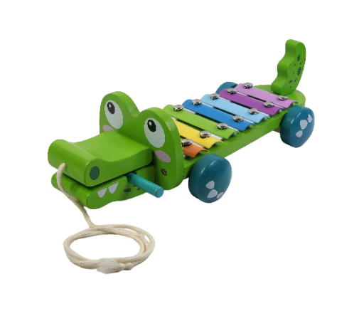 Ksilofonas krokodilas vaikams