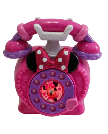 📞 Disney Junior Minnie Mouse „Ring Me“ – Interaktyvus žaislinis telefonas