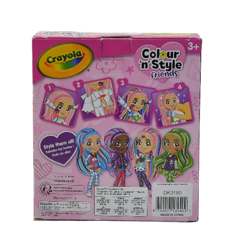 🎨 Crayola Colour 'n' Style Friends: Lėlė Lavender