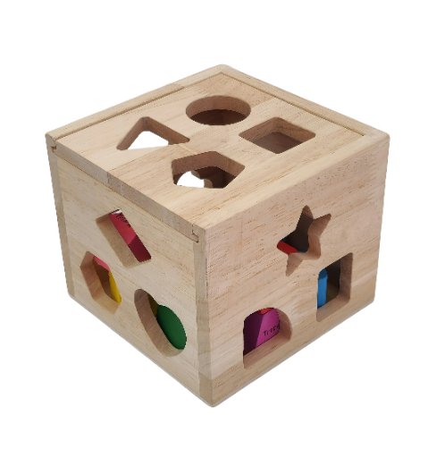 Jaques of London Medinis Figūrų Rūšiuoklis-Kubas