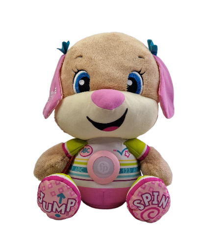 🐶 Fisher-Price „Laugh & Learn So Big Sis“ – Didžioji mokomoji šunytė sesutė – Anglų kalba