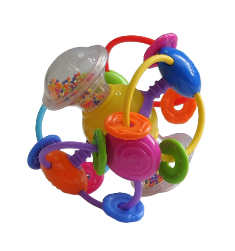 🌟 Sensorinis lavinamasis kamuolys „Loginis barškutis“