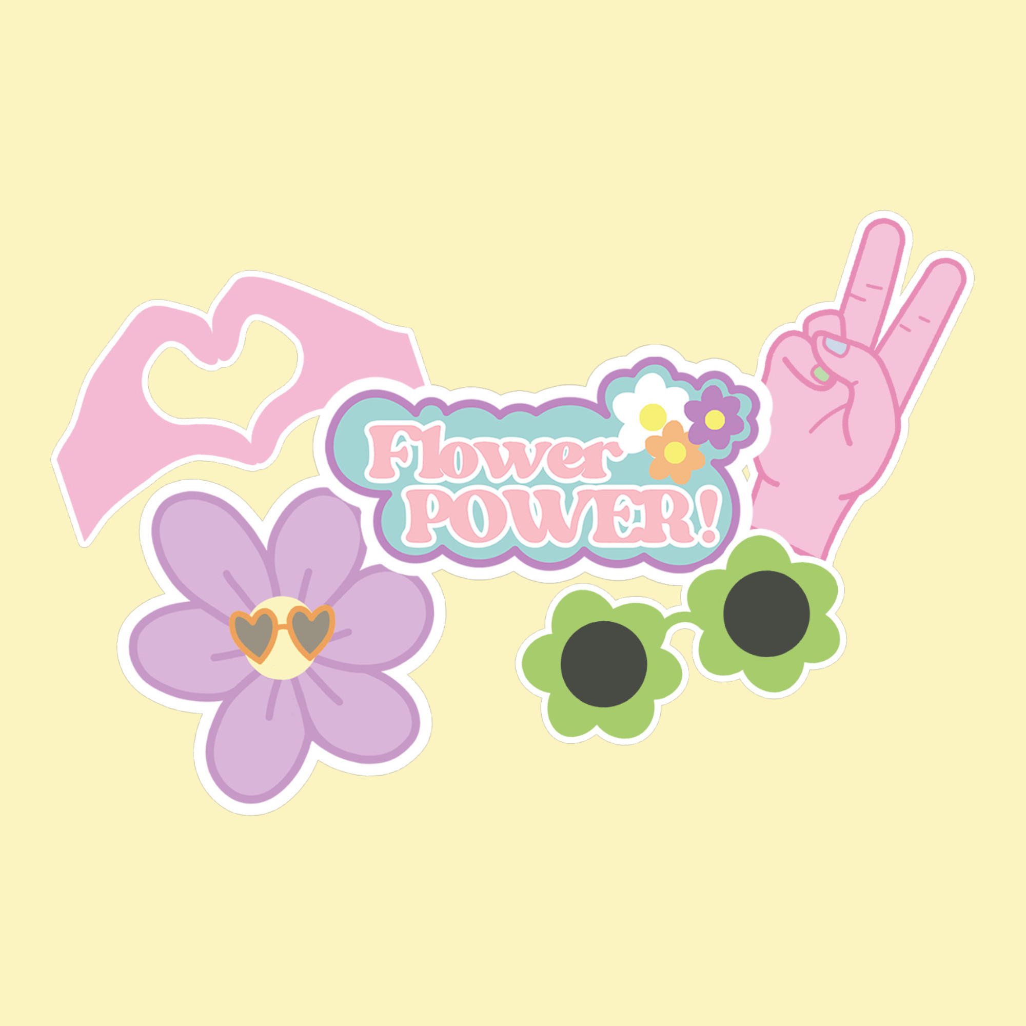 Lot de 5 minis stickers