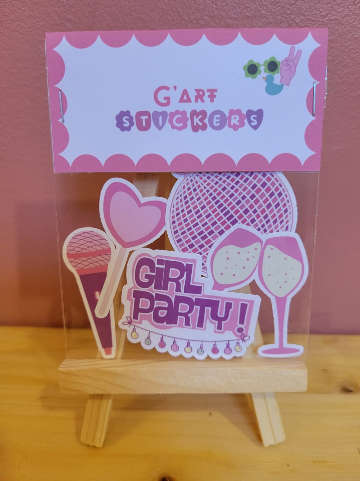 Lot de 5 minis stickers