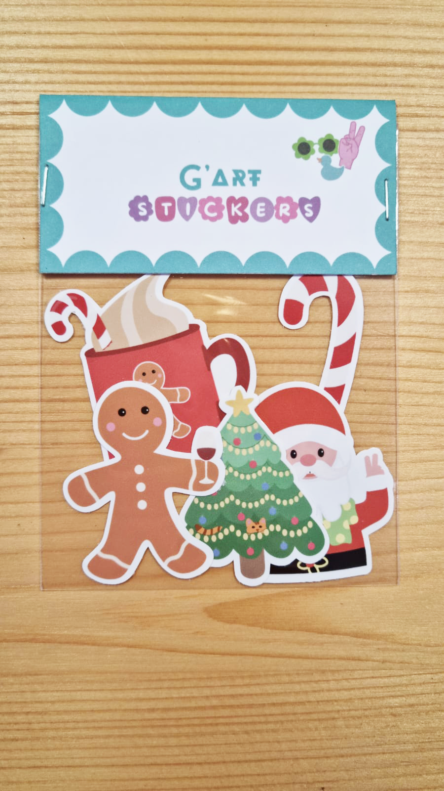 Lot de 5 stickers de Noël