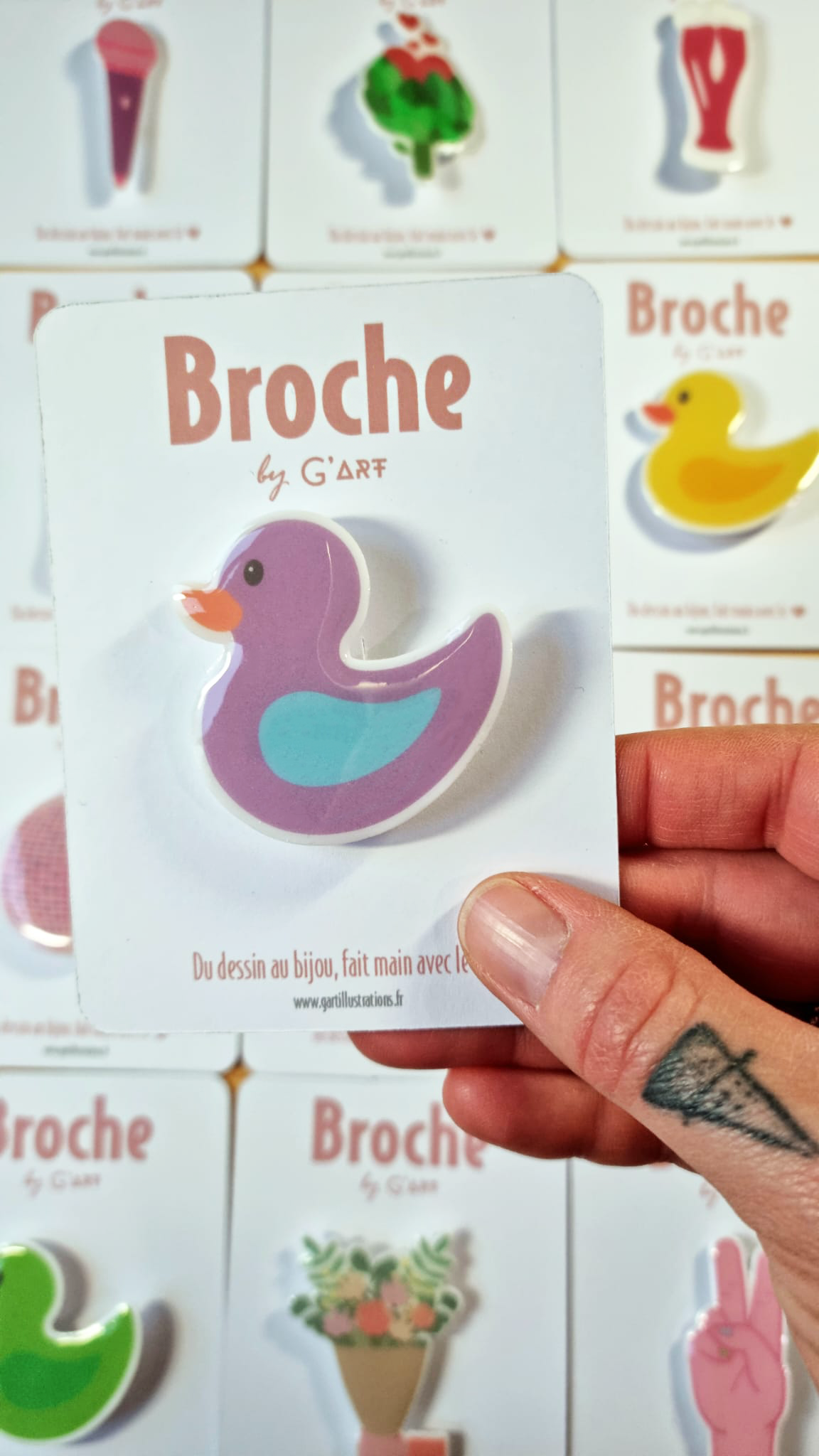 Broche canard