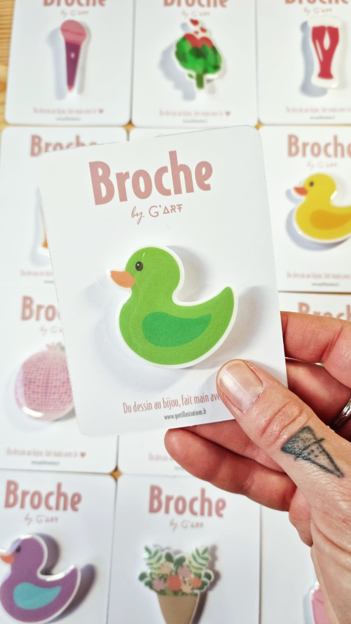 Broche canard