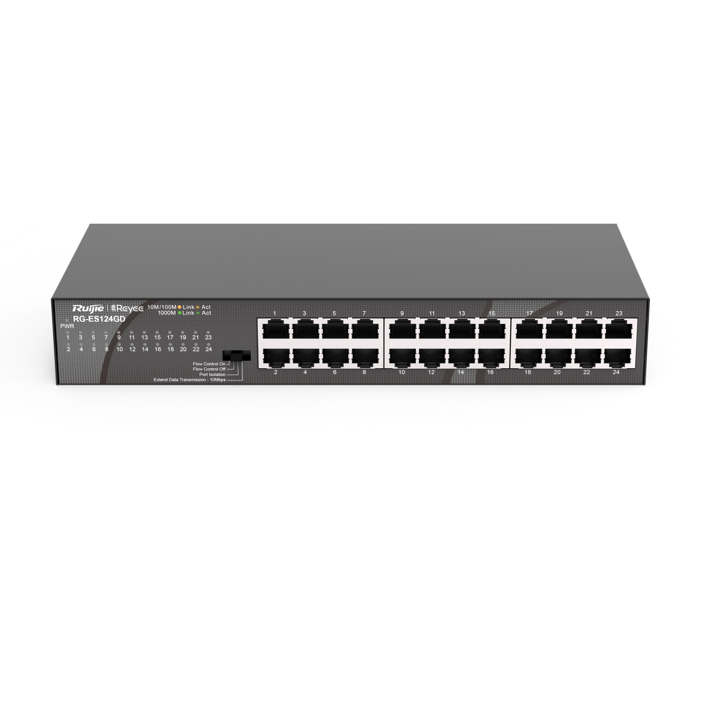 RUIJIE  Commutateur non géré à 24 ports 10/100/1000 Mbps (RG-ES124GD)