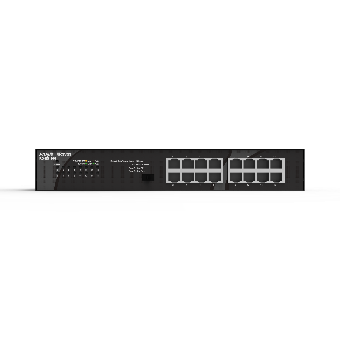 Commutateur non PoE non géré à 16 ports 10/100/1000 Mbps(RG-ES116G)