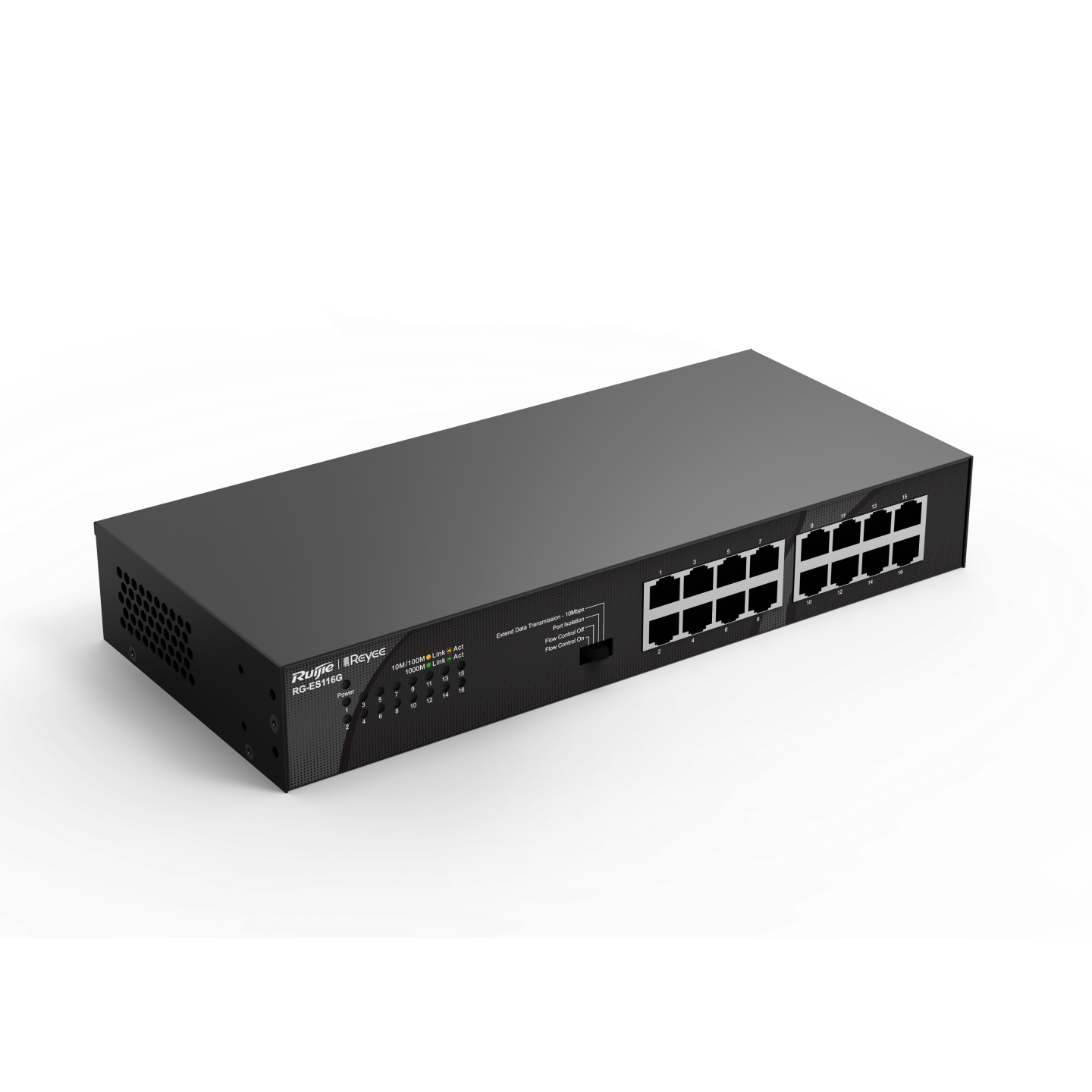  Commutateur non PoE non géré à 16 ports 10/100/1000 Mbps(RG-ES116G)