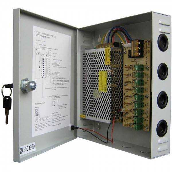 Alimentation électrique boîtier 12V5A  4CH 