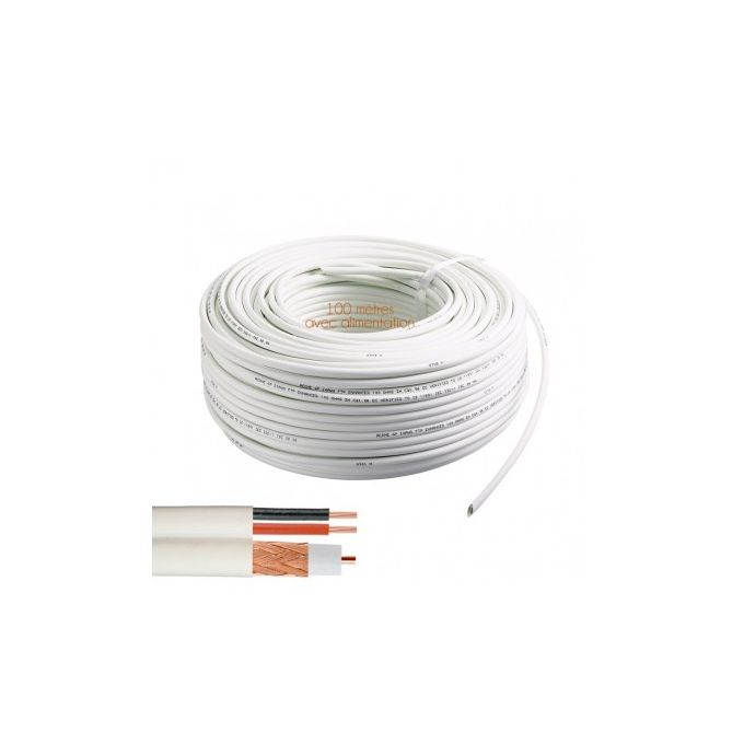 [C100] CABLE DOUBLE COAXIAL 100M CABLE DOUBLE COAXIAL 100M