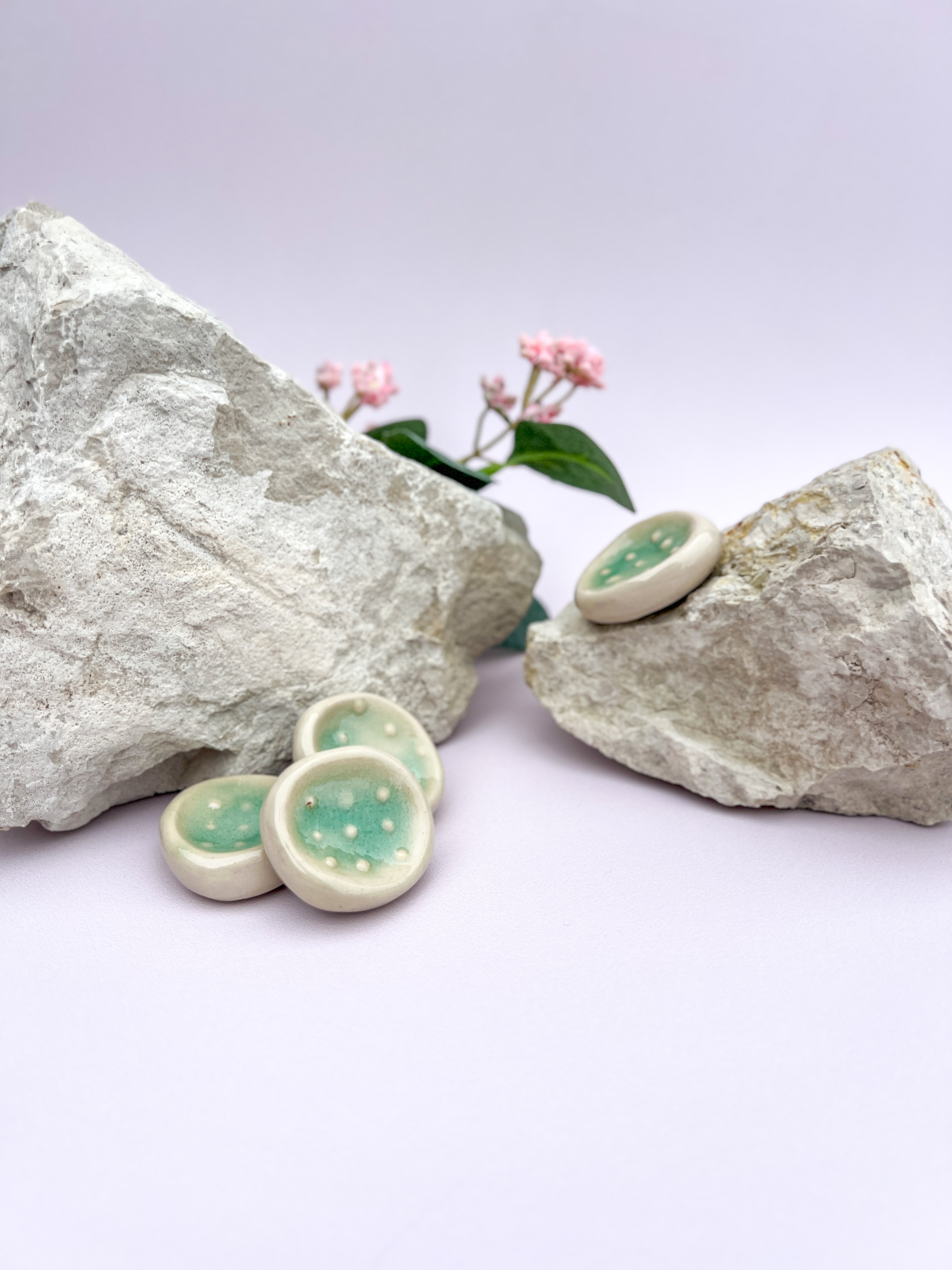 Worry stone "Mountains lake texturé"