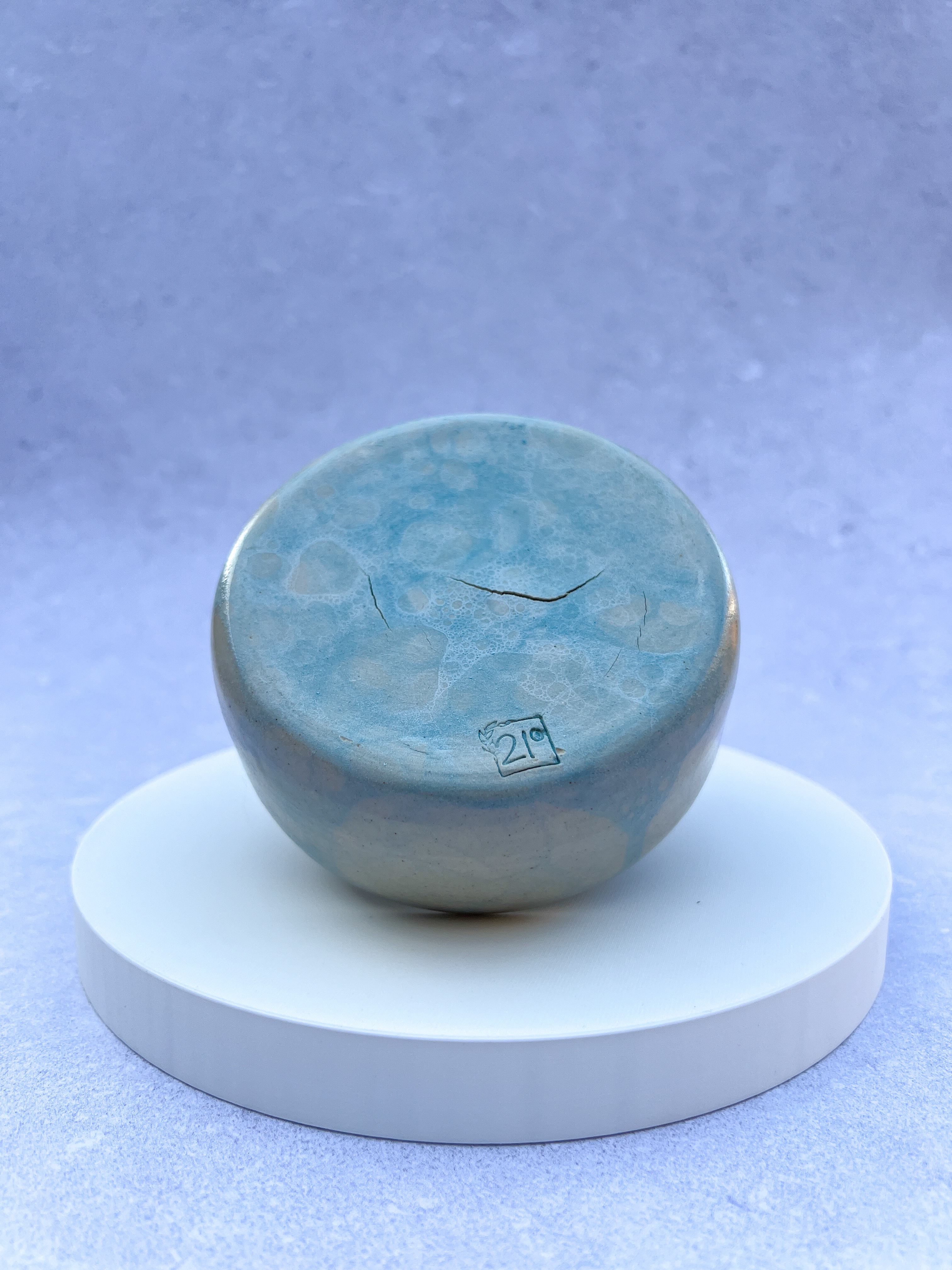 Coupelle bubble blue