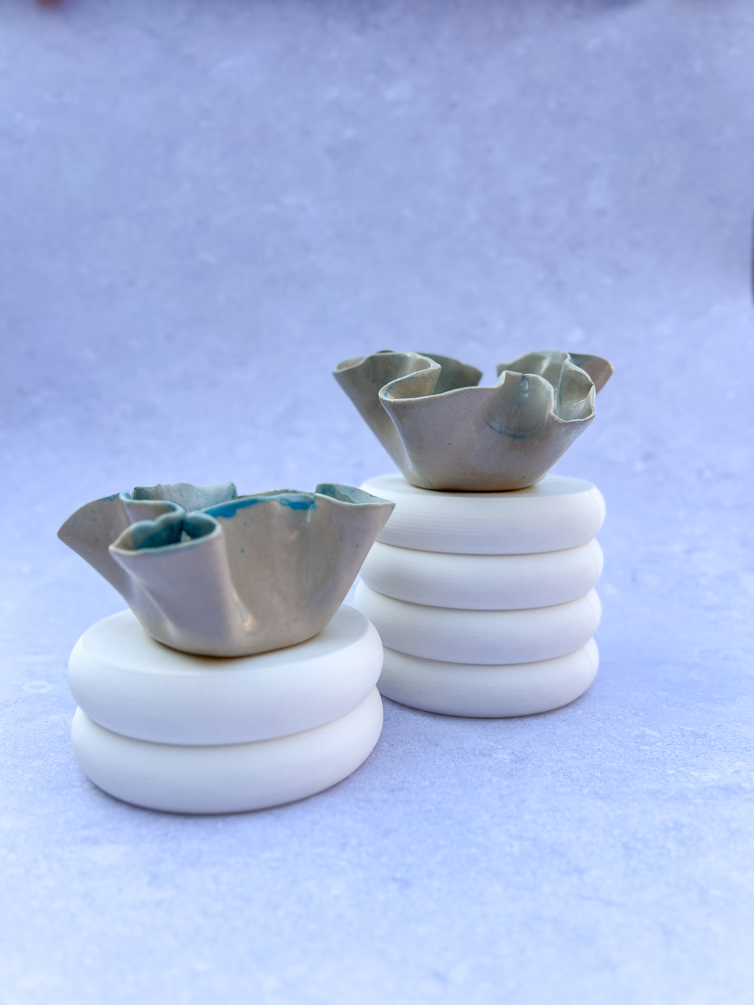 Lot de 2 coupelles wavy