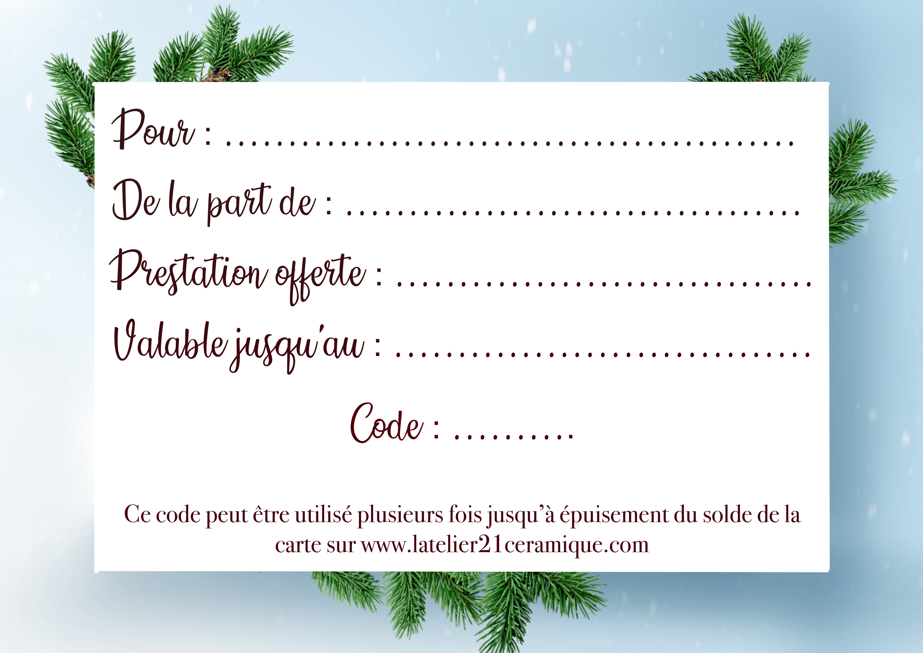 Carte cadeau