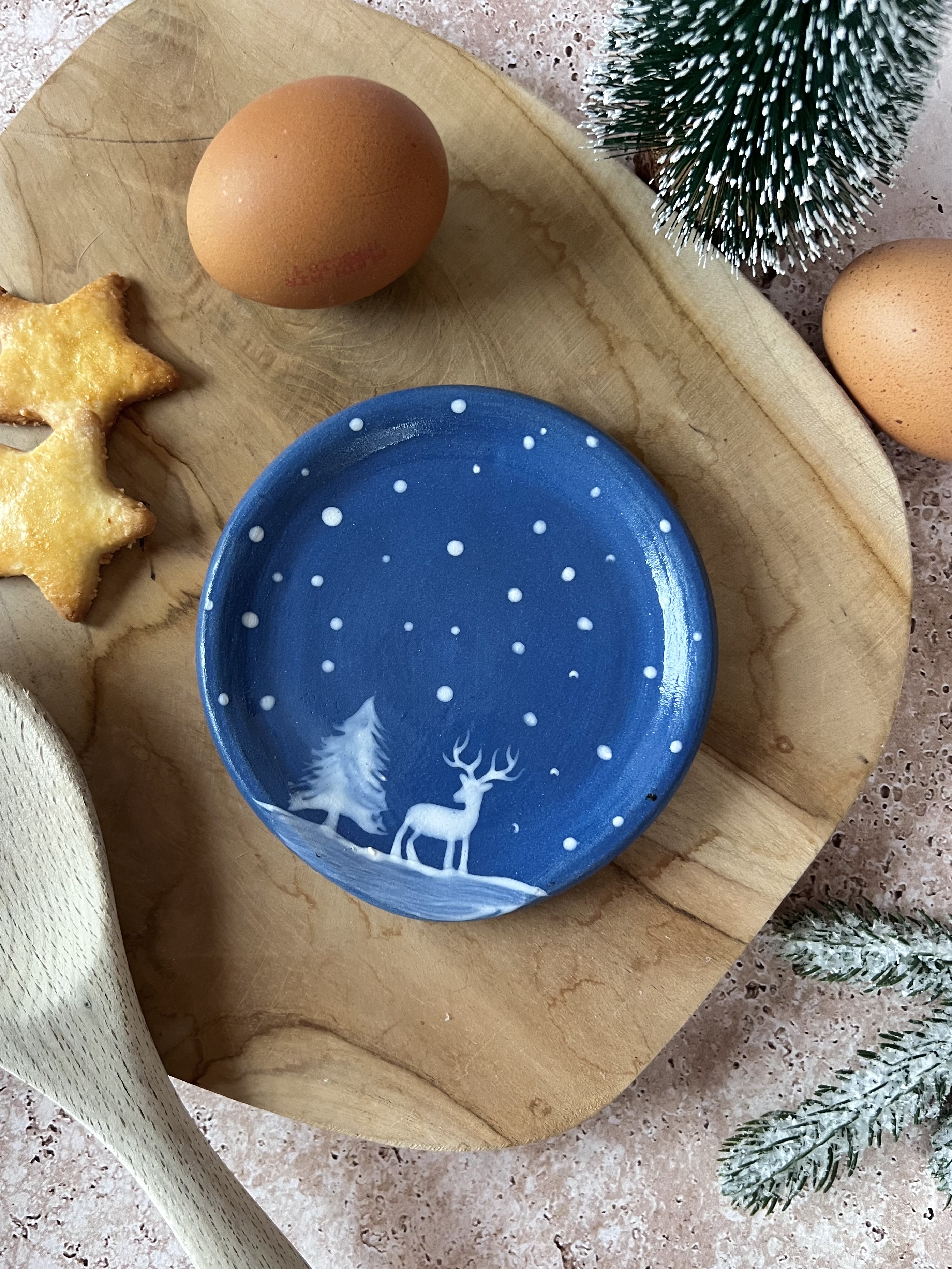 Repose. cuillère Forêt enneigée