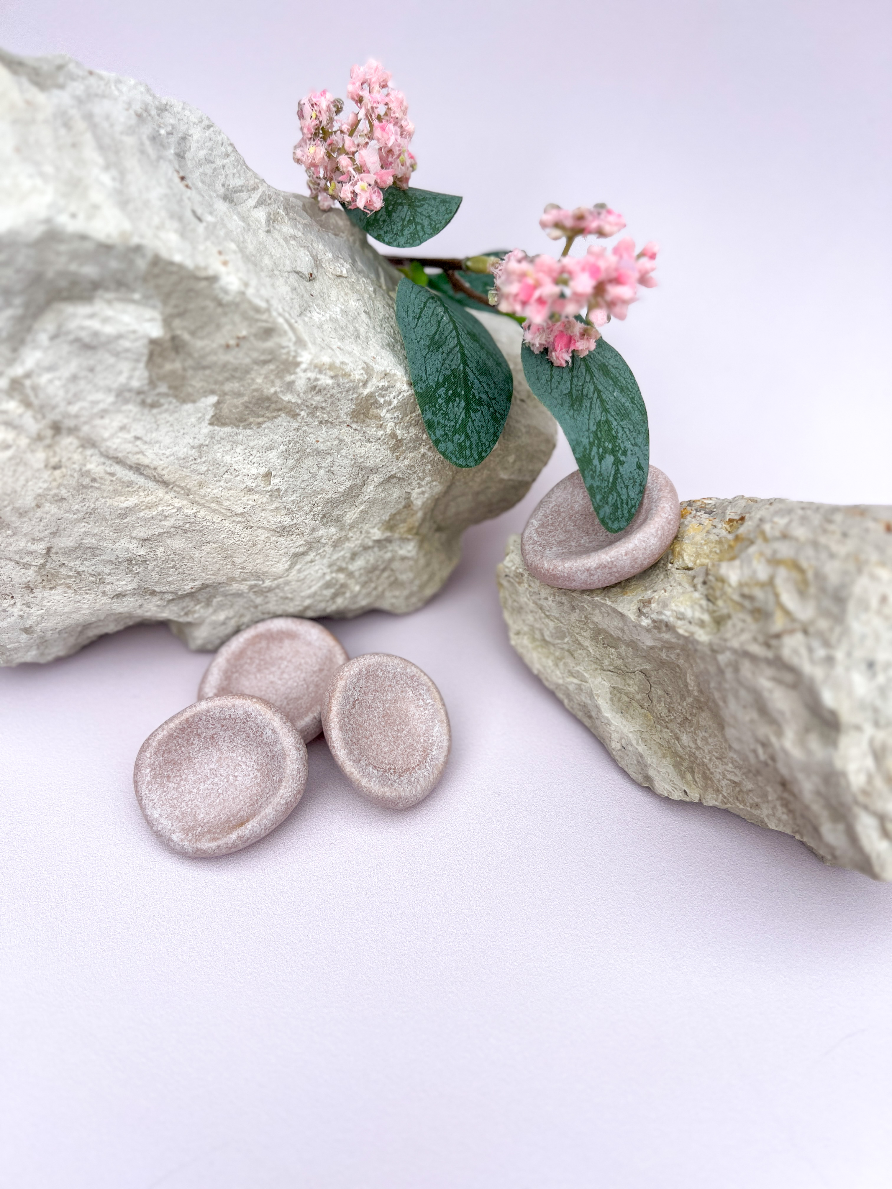 Worry stone "Lavande givrée"