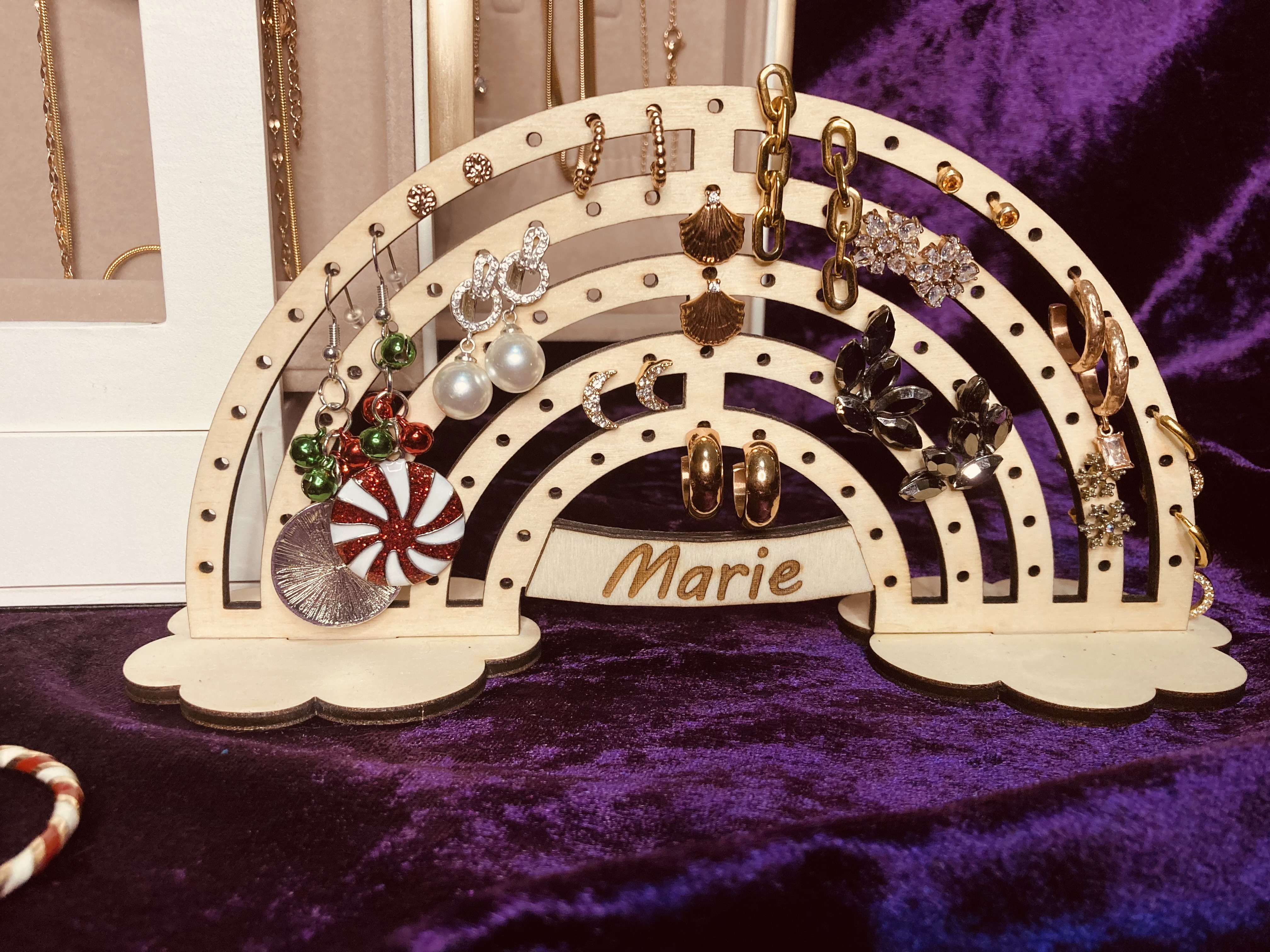 Personalisierter Ohrringständer Schmuckständer  