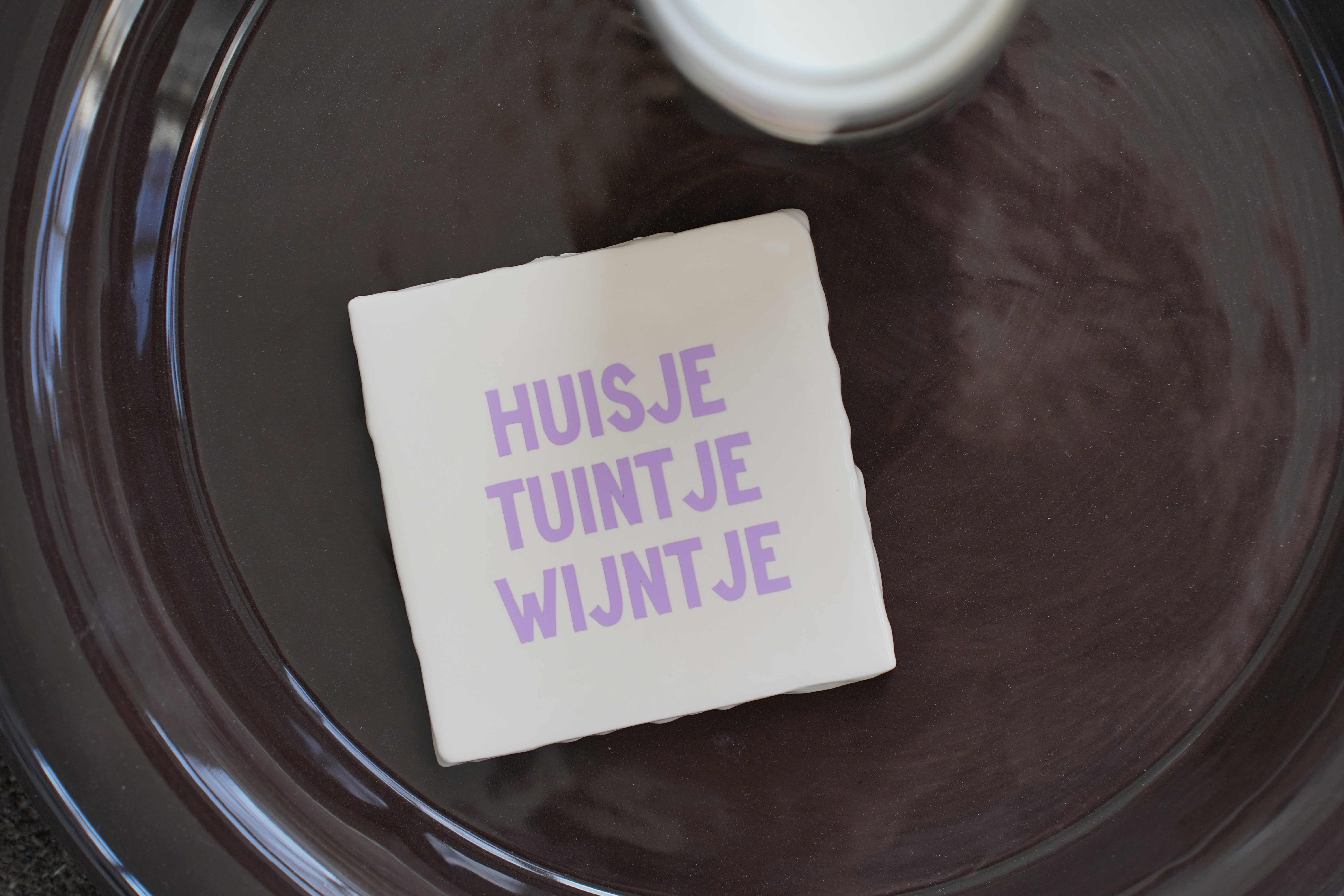 Tegeltje | huisje tuintje wijntje