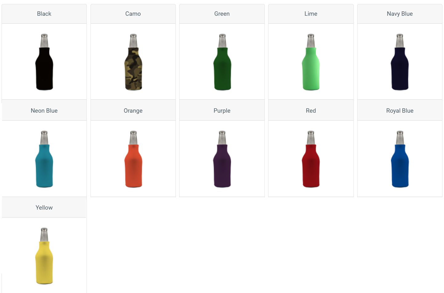 Printed Bottle Coolers