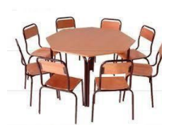 Table Octogonal MBo08 – Design et Convivialité