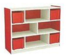 Meuble de Rangement Scolaire – L1200×P300×H900 mm – Réf : MBr49