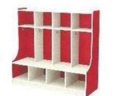 Meuble de Rangement Scolaire – L1200×P400×H900 mm – Réf : MBr62