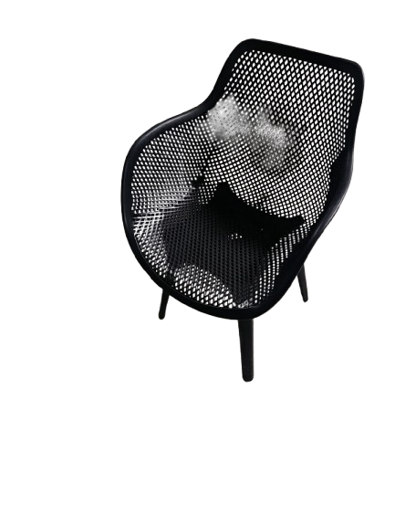 Fauteuil design ajouré en plastique – Confort premium