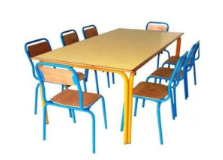 Table Modulaire à Piétement Jumelé – Flexibilité et Stabilité