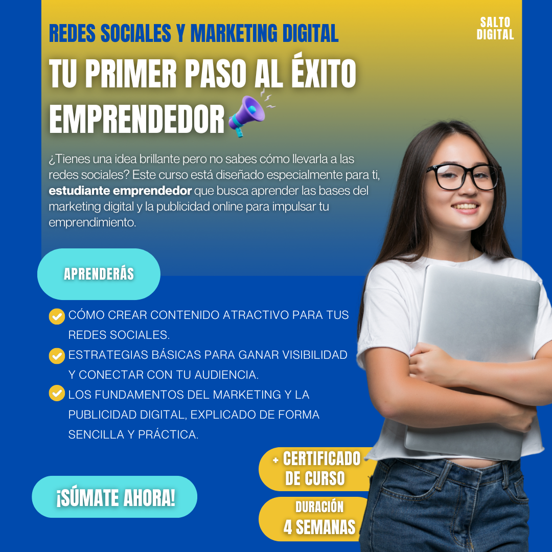 Curso de marketing digital para estudiantes
