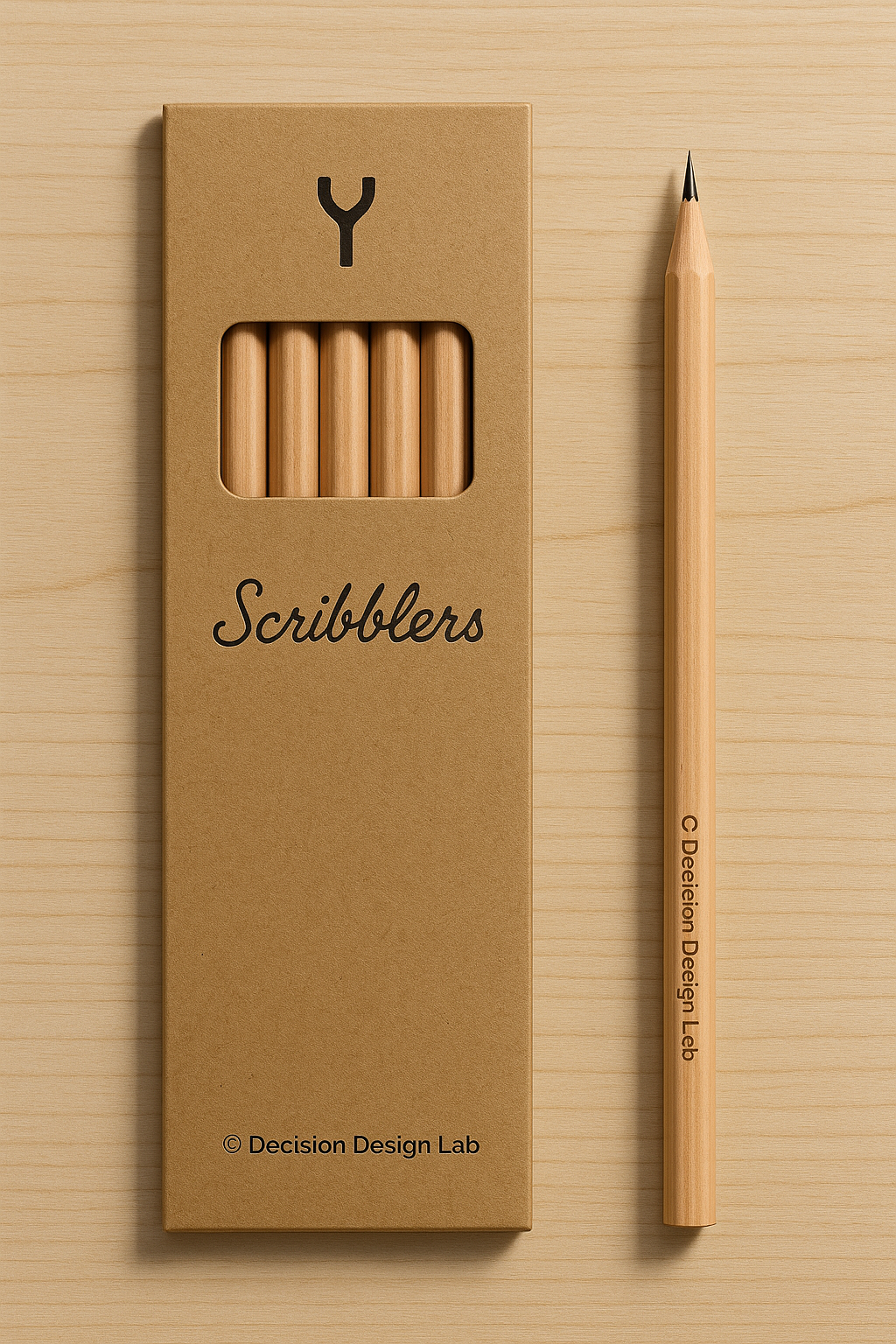 Scribblers- Ash-Wood Pencil Pack (5-Pack)
