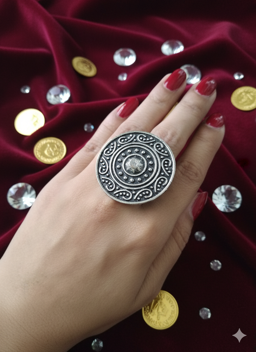 Boho Statement Antique Ring