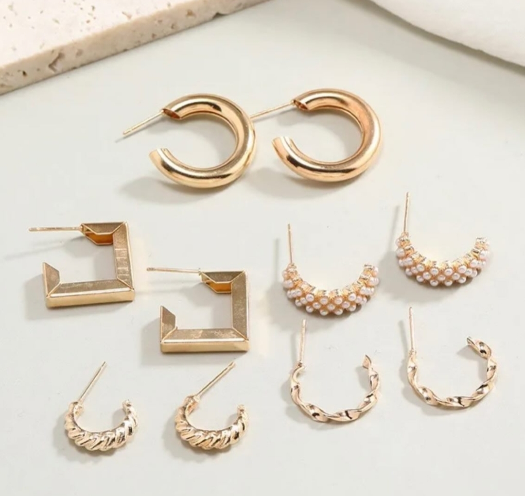 Set of Hoop Earrings