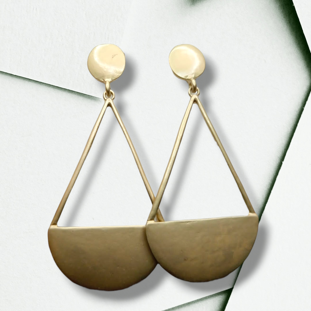 Geometric Gold Earrings