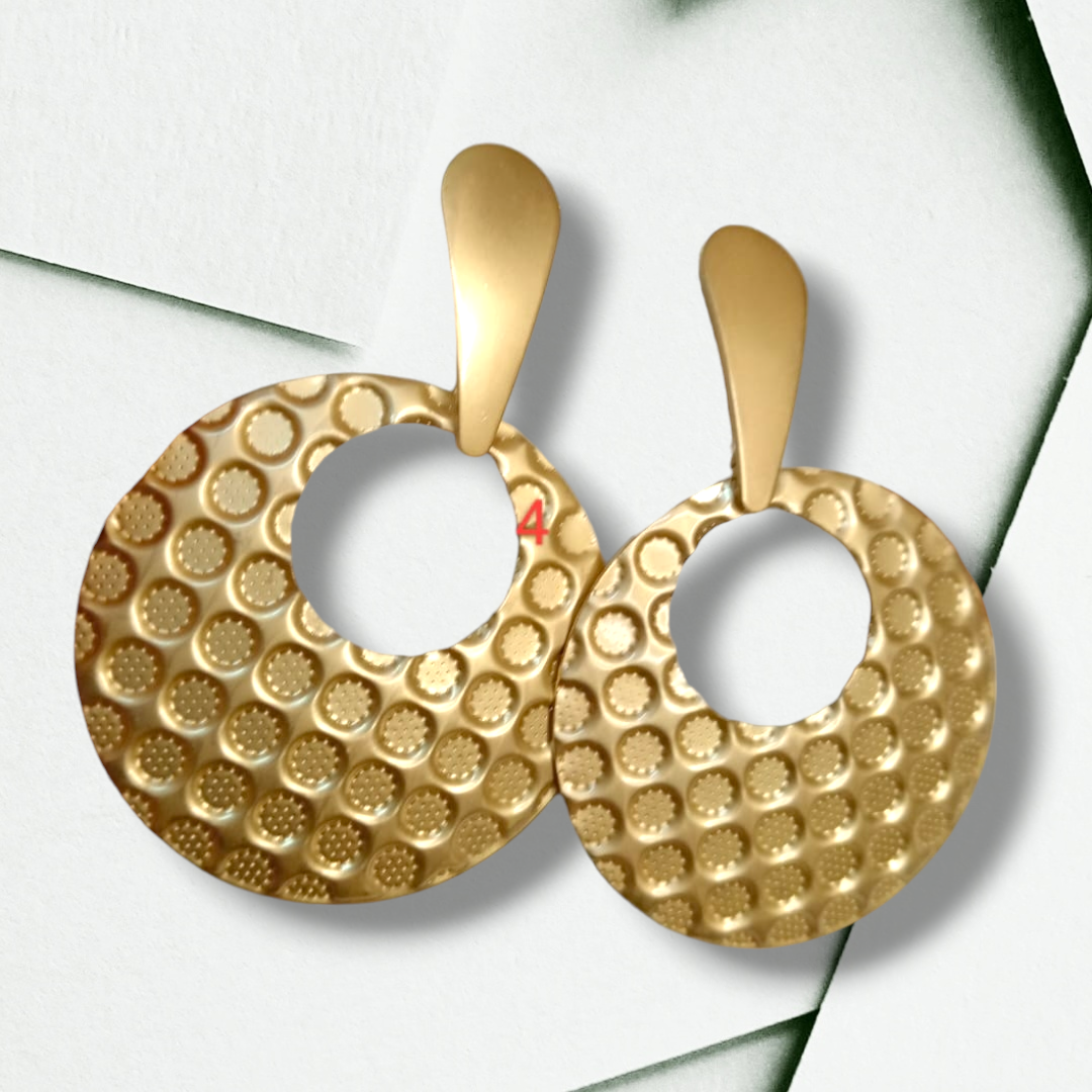 Gold Tone Drop Earrings