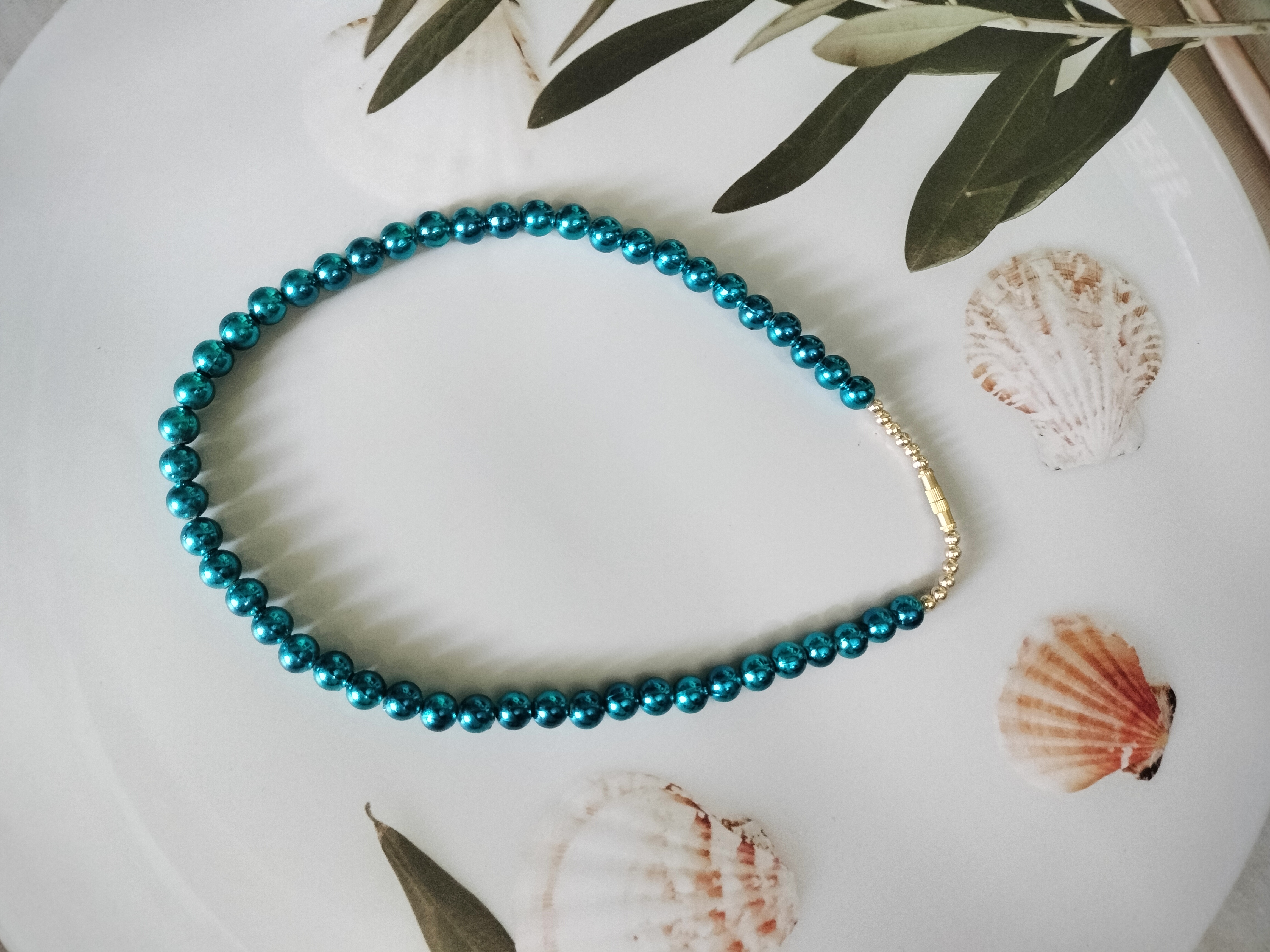 Green Beaded Necklace