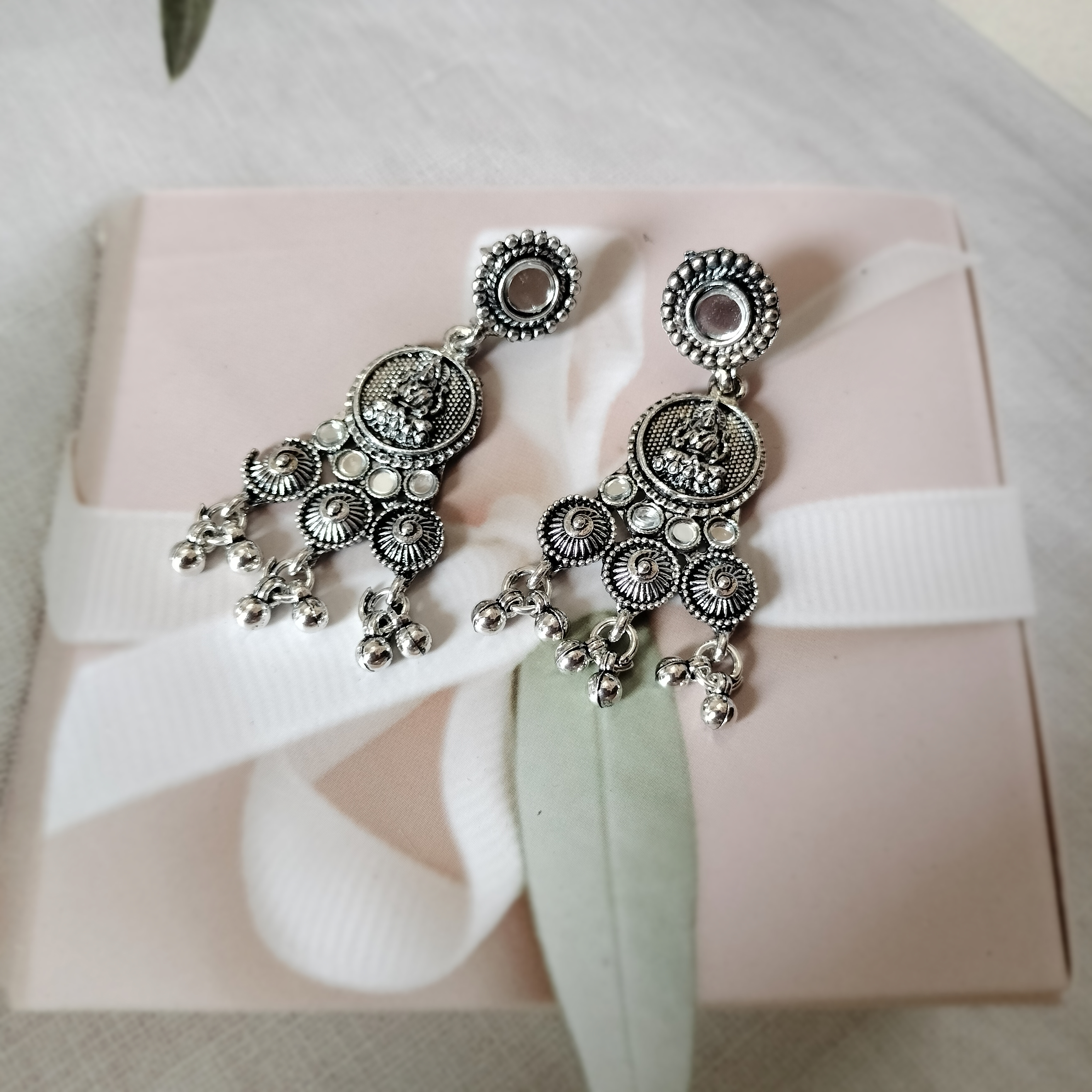 Antique Silver oxidised Jewelry Set