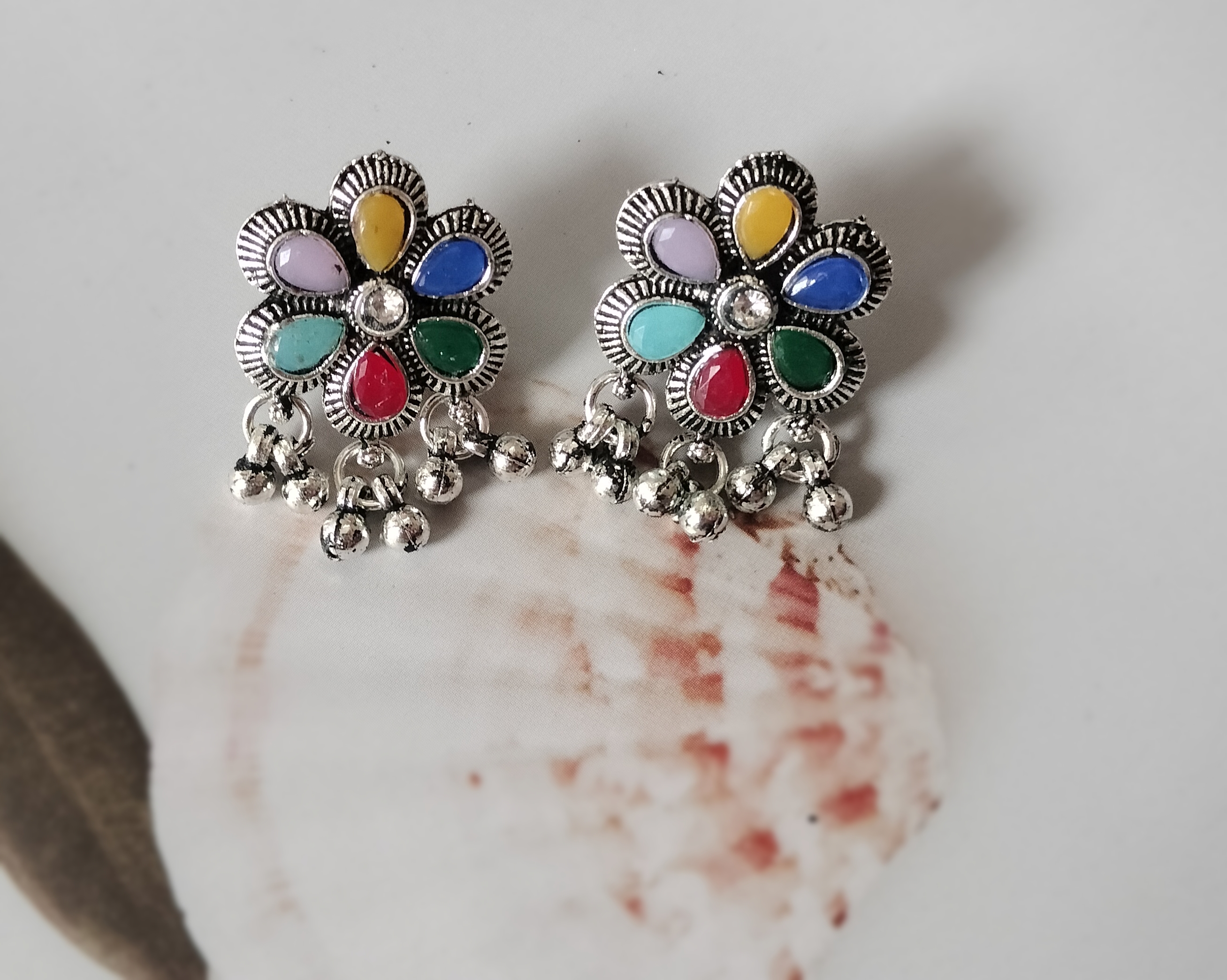 oxidised Multicolor Necklace Set