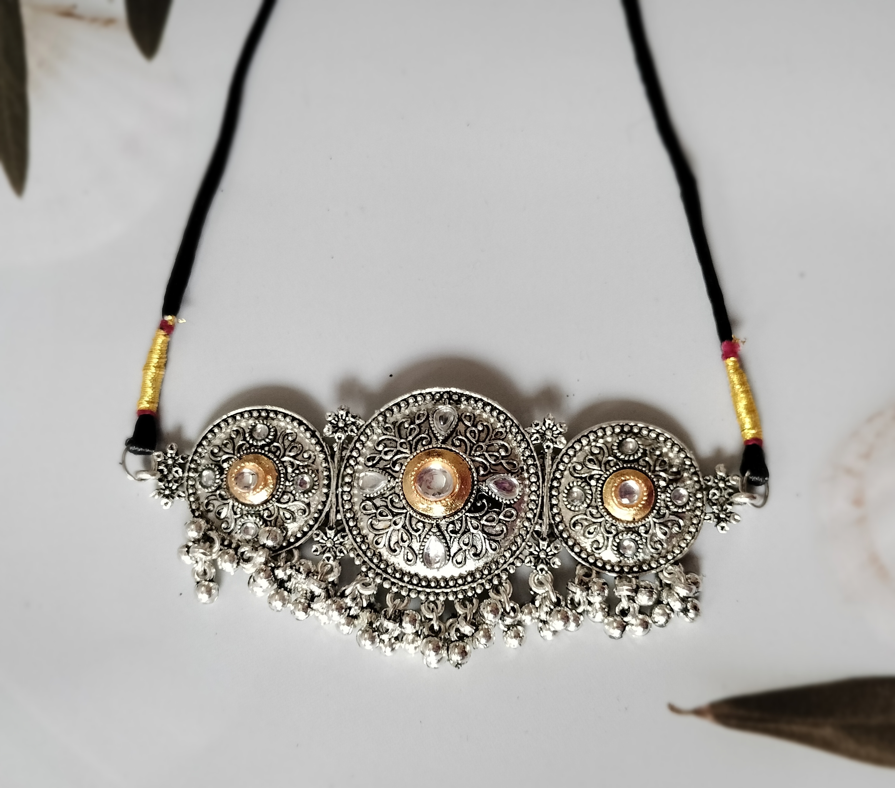 Traditional Silver oxidised Jewelry Set