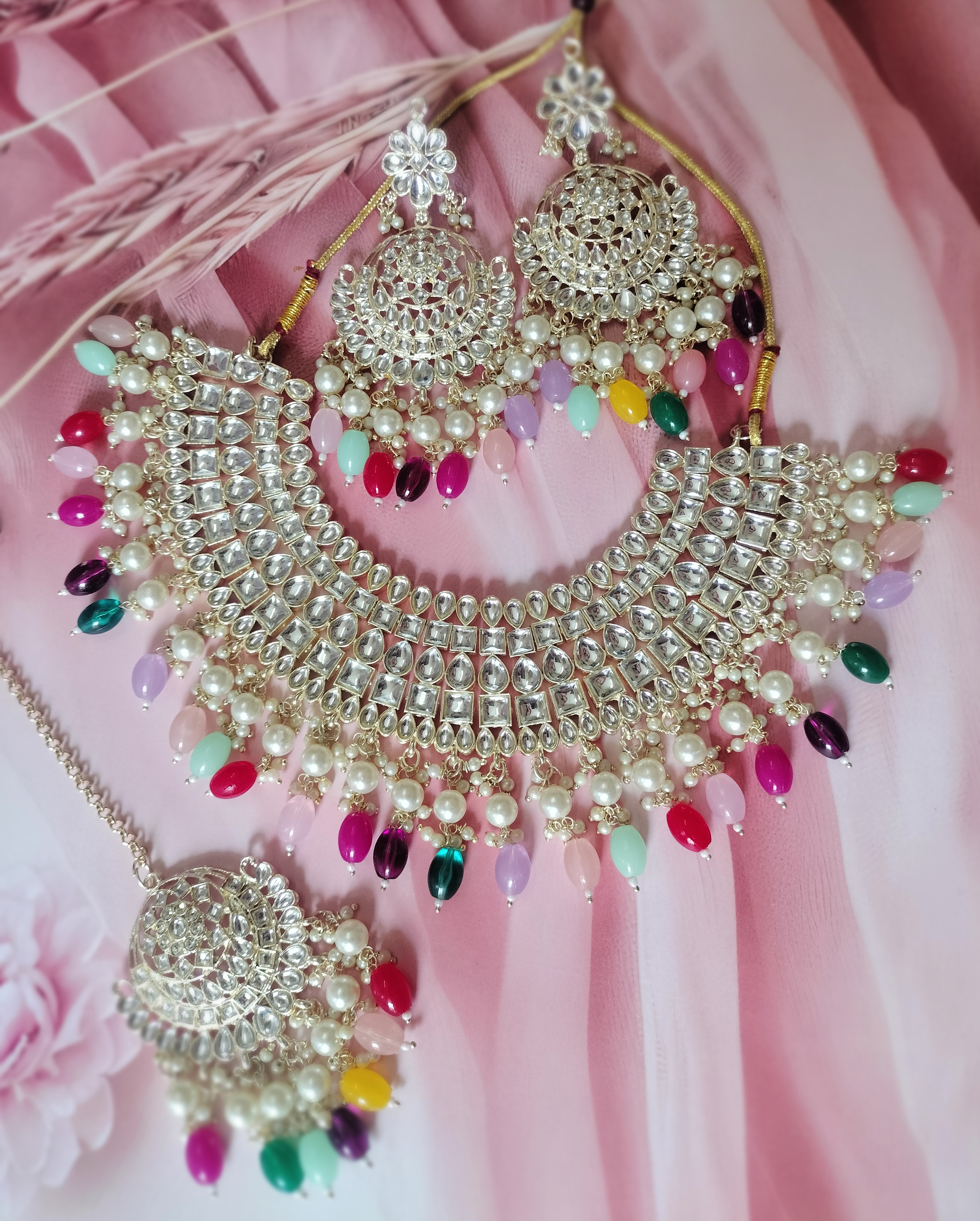 Traditional Kundan Jewelry Set