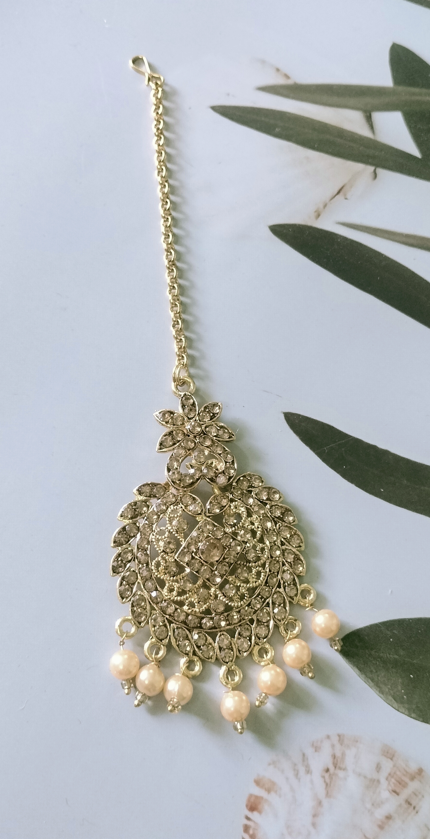 Antique Golden mangtika