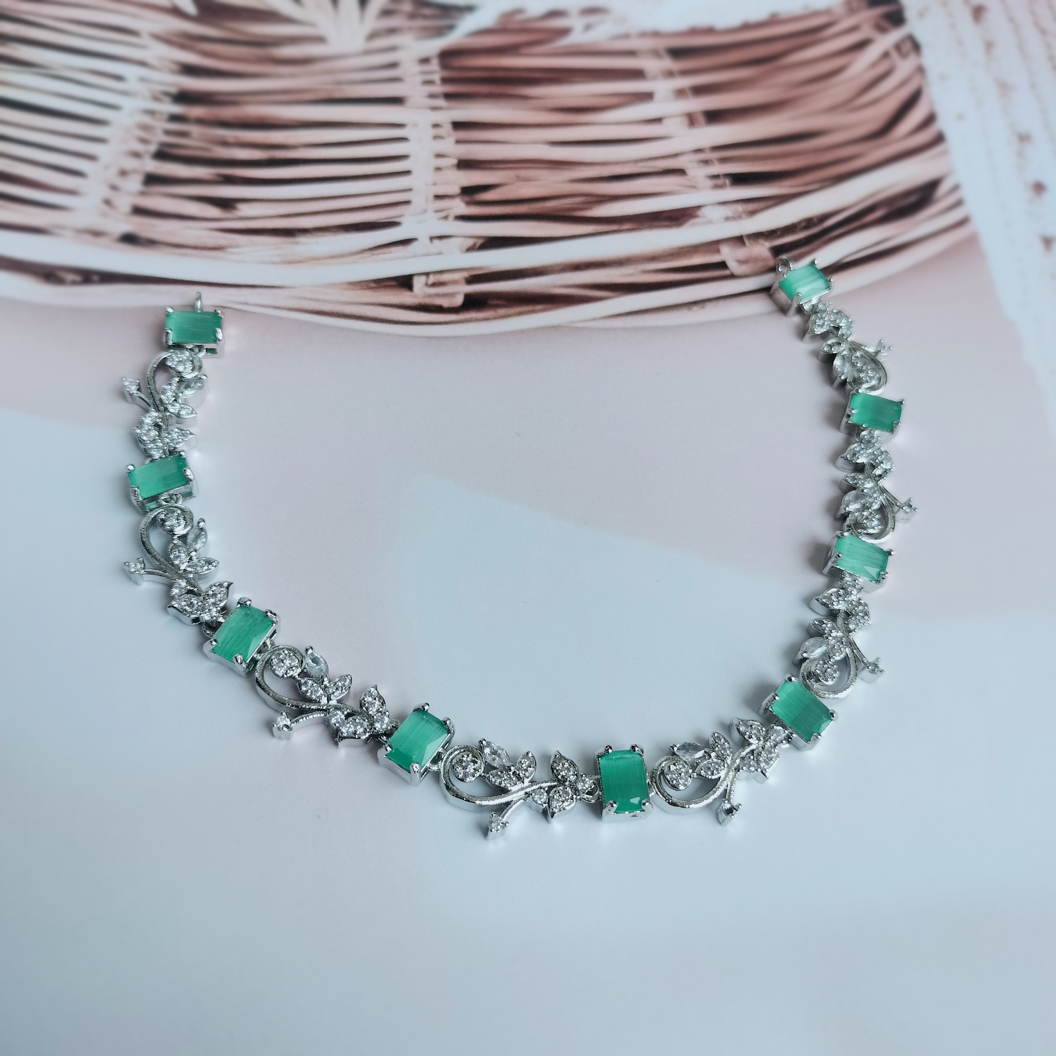 Green AD Jewelry Set