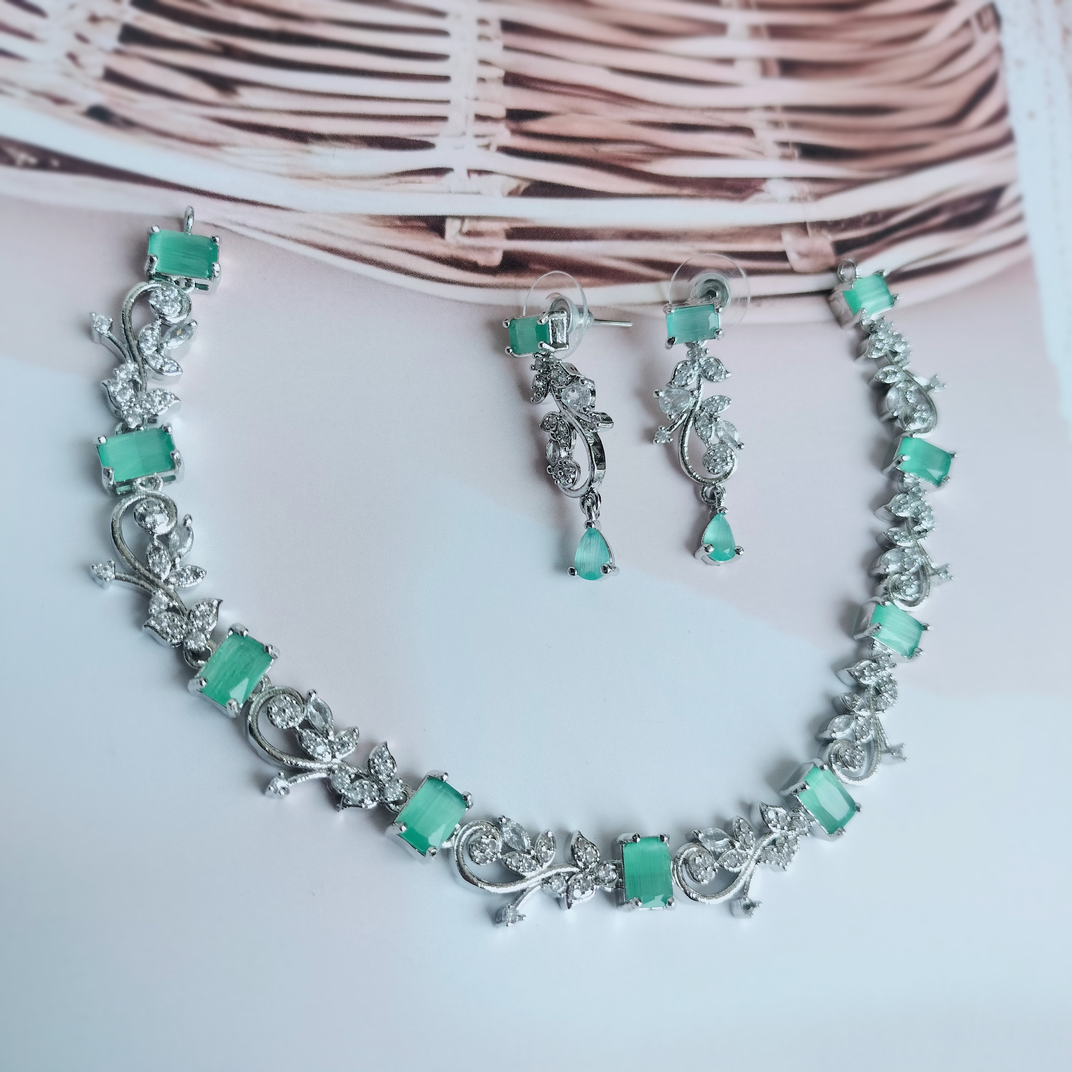 Green AD Jewelry Set