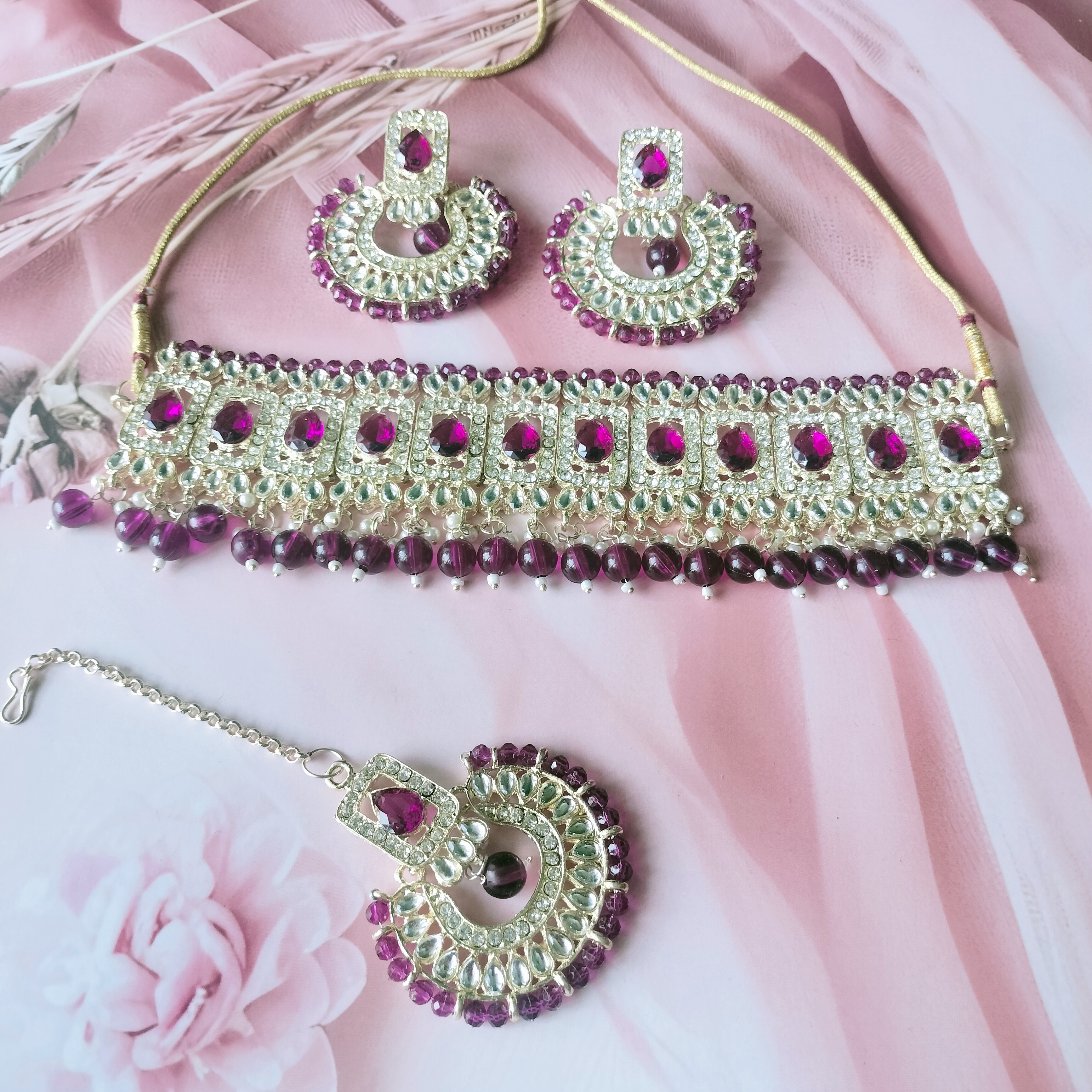 Traditional Kundan choker Set