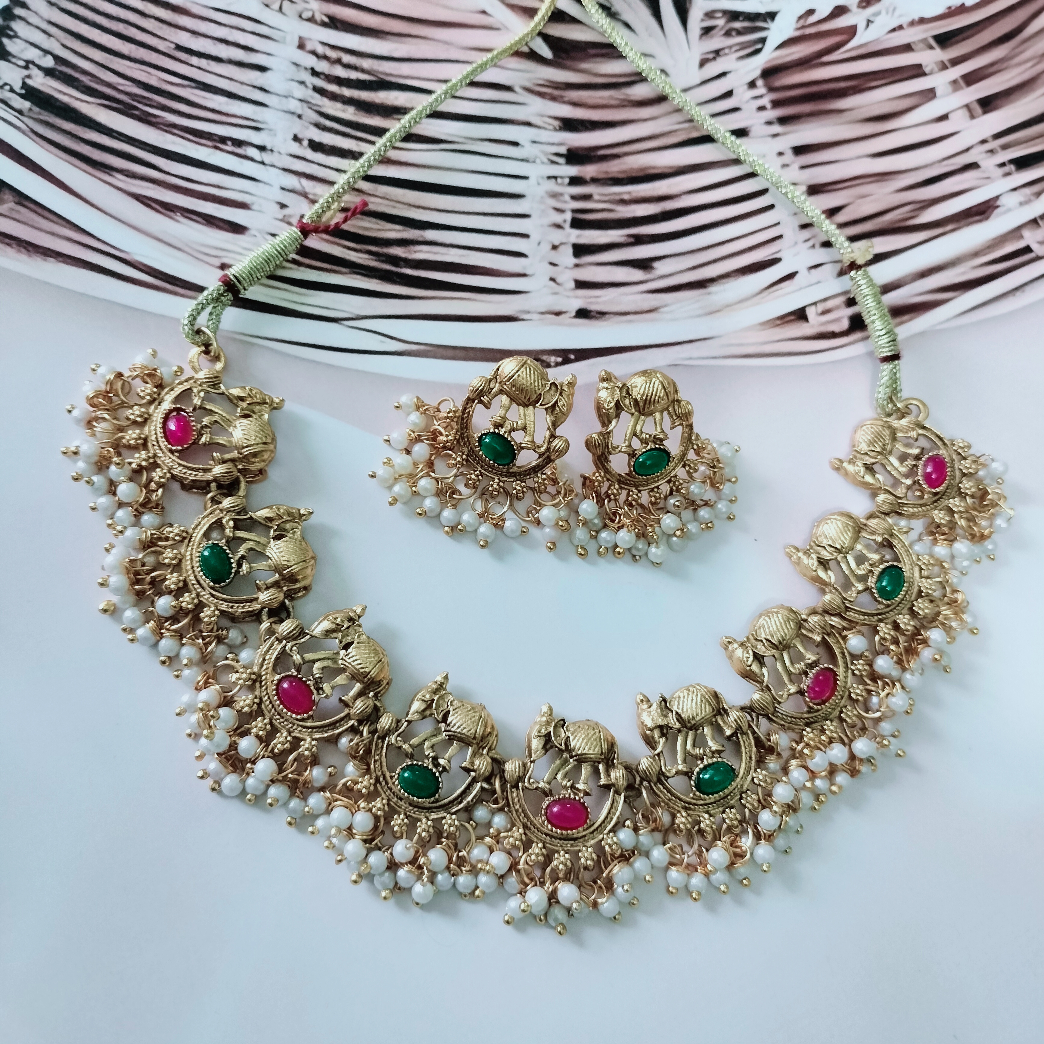Traditional mahavat Necklace Set