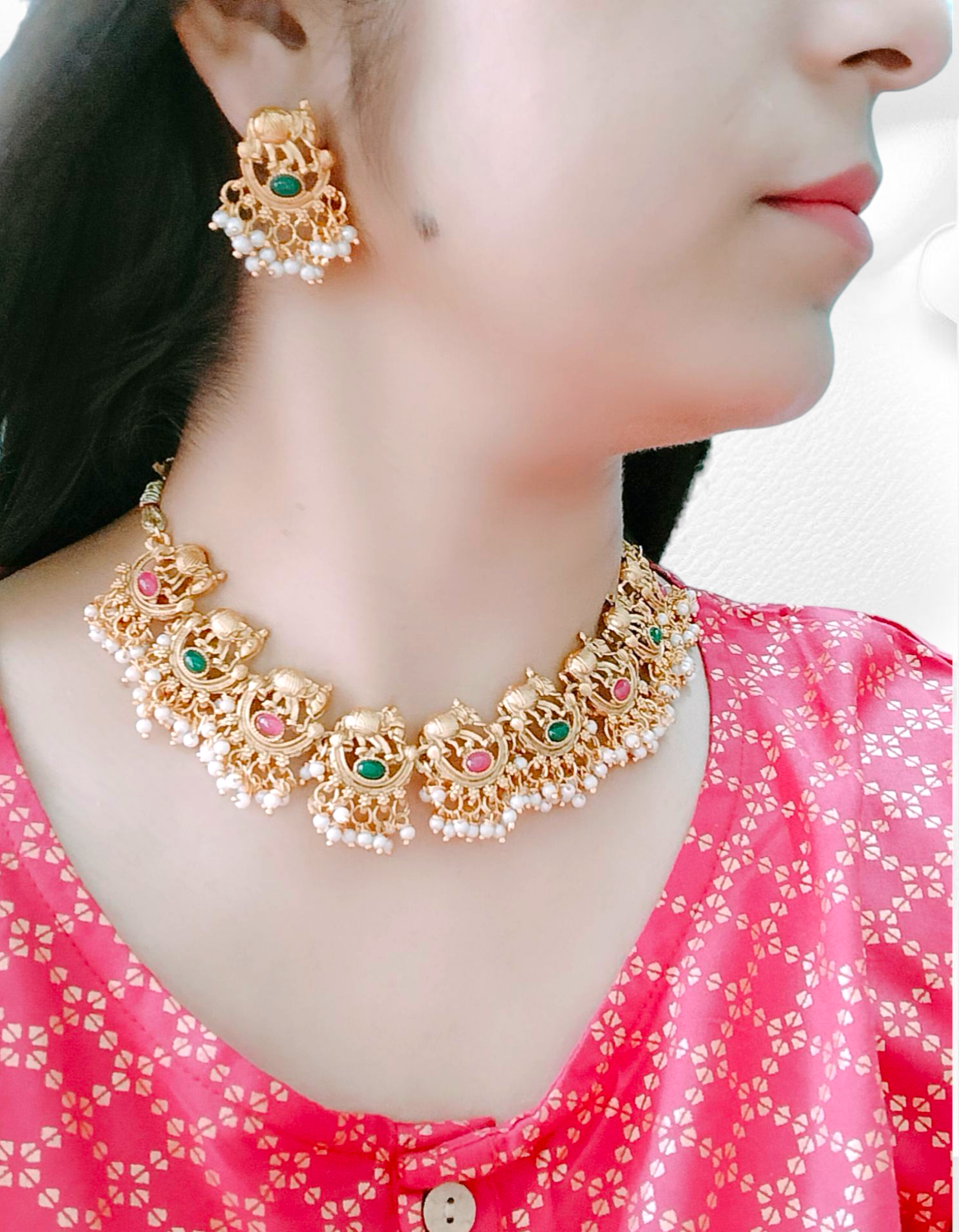 Traditional mahavat Necklace Set