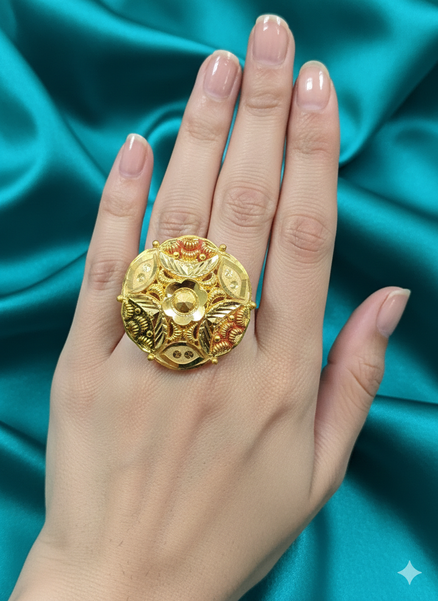 Gold Plated Statement Ring