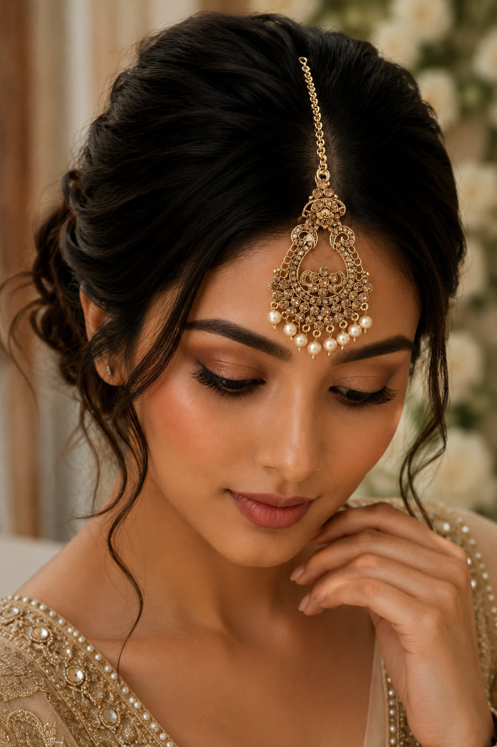 Gold-Plated Maang Tikka